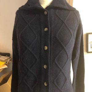 FRAME cashmere sweater size small navy blue